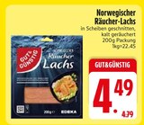 Aktuelles Norwegischer Räucher-Lachs Angebot bei EDEKA in Ingolstadt ab 4,49 €