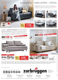 Schlafsofa Angebot im aktuellen Zurbrüggen Prospekt auf Seite 20