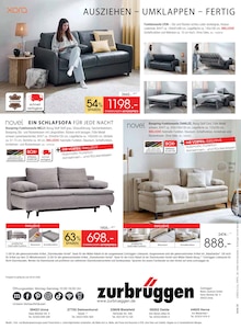 Schlafsofa Angebot im Zurbrüggen Prospekt, gültig von 21.02.2026 bis 28.03.2026 Schlafsofa Angebot im aktuellen Zurbrüggen Prospekt auf Seite 20