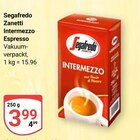 Intermezzo Espresso Angebote von Segafredo Zanetti bei GLOBUS Neubrandenburg für 3,99 €