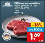 Hüftsteak vom Jungbullen im Angebot bei Netto Marken-Discount in Aachen Hüftsteak vom Jungbullen Angebote von Gut Ponholz bei Netto Marken-Discount Aachen für 1,89 €