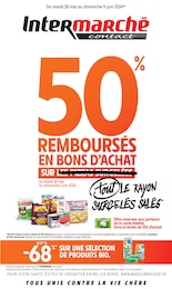 Prospectus Supermarchés de Intermarché à Sainte-Valière: "50% REMBOURSÉS EN BONS D'ACHAT SUR tout LE RAYON SURGELÉS SALÉS", 24 pages, 28/05/2024 - 09/06/2024