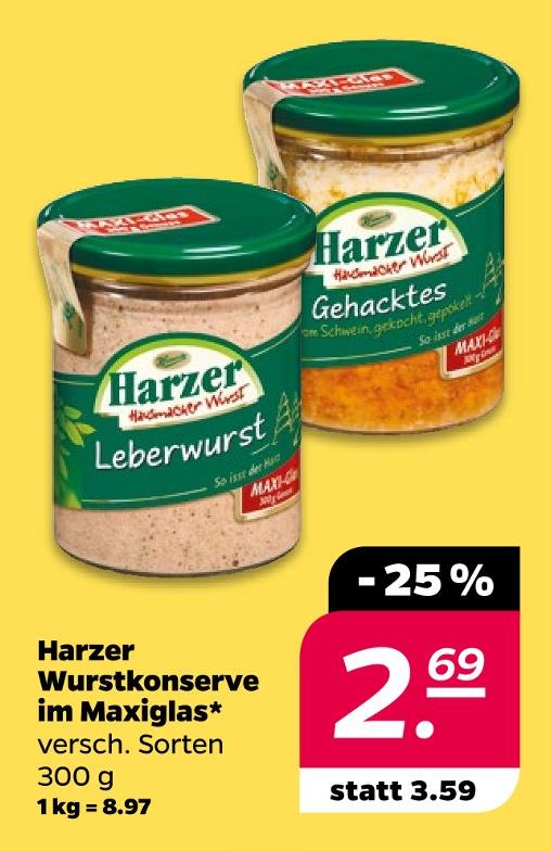 Wurstkonserve im Maxiglas