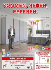 Kleiderschrank im Möbelzentrum Pforzheim Prospekt in Bruchsal Aktueller Möbelzentrum Pforzheim Prospekt mit Kleiderschrank, "Kommen, sehen, erleben!", Seite 1