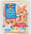 Queues de crevettes ASC cuites décortiquées King Size surgelées - ESCAL - Intermarché Super à Metz Queues de crevettes ASC cuites décortiquées King Size surgelées - ESCAL en promo chez Intermarché Super Metz à 5,90 €