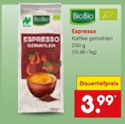 Aktuelles Espresso Kaffee gemahlen Angebot bei Netto Marken-Discount in Weiden (Oberpfalz) ab 3,99 €