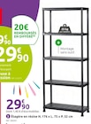 Étagère en résine H. 176 x L. 75 x P. 32 cm en promo chez Mr.Bricolage Étagère en résine H. 176 x L. 75 x P. 32 cm dans le catalogue Mr.Bricolage