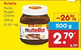Nuss-Nugat-Creme von Nutella für 2,79 € bei Netto Marken-Discount im Angebot Nuss-Nugat-Creme von Nutella im aktuellen Netto Marken-Discount Prospekt