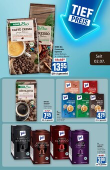 Kaffeebohnen im REWE Prospekt "Dein Markt" mit 34 Seiten (Bonn)