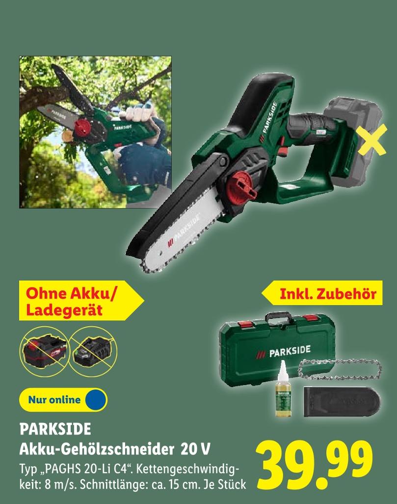 Akku-Gehölzschneider 20 V