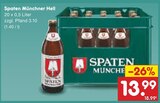 Münchner Hell im Angebot bei Netto Marken-Discount in Oldenburg Münchner Hell Angebote von Spaten bei Netto Marken-Discount Oldenburg für 13,99 €
