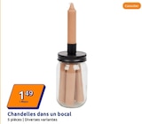 Chandelles dans un bocal dans le catalogue Action