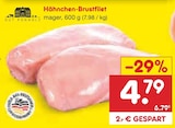 Netto Marken-Discount Märkische Heide - Hähnchen-Brustfilet Angebot im Prospekt Hähnchen-Brustfilet bei Netto Marken-Discount im Märkische Heide Prospekt für 4,79 €