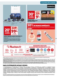 Prix et réduction Perceuse-Visseuse dans le prospectus Auchan Hypermarché en cours Offre Perceuse-Visseuse dans le catalogue Auchan Hypermarché du moment à la page 63