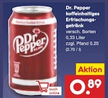 koffeinhaltiges Erfrischungsgetränk Angebote von Dr. Pepper bei Netto Marken-Discount Hamm für 0,89 €