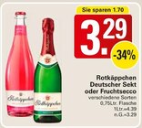 Aktuelle Rotkäppchen Sekt Angebote bei WEZ in Bad Oeynhausen Aktuelles Deutscher Sekt oder Fruchtsecco Angebot bei WEZ in Bad Oeynhausen ab 3,29 €