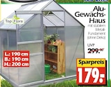 Wreesmann - Alu-Gewächshaus Angebot im Prospekt Alu-Gewächshaus bei Wreesmann im Prospekt "" für 179,00 €