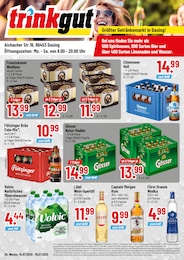 Getränkemarkt Prospekt von Trinkgut in Pfaffenhofen Aktueller Trinkgut Getränkemärkte Prospekt für Pfaffenhofen: Größter Getränkemarkt in Dasing! mit 4} Seiten, 14.07.2025 - 19.07.2025