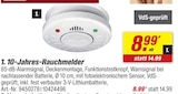 10-Jahres-Rauchmelder für 8,99 € bei toom Baumarkt im Angebot 10-Jahres-Rauchmelder im aktuellen toom Baumarkt Prospekt