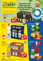 Netto Getränke-Markt Prospekt für Seelze mit 4 Seiten Netto Getränke-Markt Prospekt für Seelze: "Flasche leer? Mehrweg voll günstig bei Netto nachkaufen!", 4 Seiten, 25.05.2020 - 30.05.2020