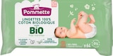 Lingettes bébé certifiées bio sans parfum x64 - POMMETTE en promo chez Intermarché Hyper Talence à 1,41 €