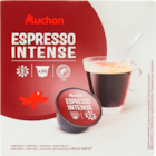 CAPSULES DE CAFÉ ESPRESSO INTENSE AUCHAN - AUCHAN - Auchan Hypermarché à Maubeuge CAPSULES DE CAFÉ ESPRESSO INTENSE AUCHAN - AUCHAN en promo chez Auchan Hypermarché Maubeuge à 6,80 €