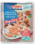 Queues de crevettes d'Équateur décortiquées cuites King Size surgelées - ESCAL - Hyper U à Reims Queues de crevettes d'Équateur décortiquées cuites King Size surgelées - ESCAL en promo chez Hyper U Reims à 5,45 €