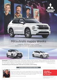 Mitsubishi Prospekt für Stendal mit 1 Seite Mitsubishi Prospekt für Stendal: "Mitsubishi Happy Weeks", 1 Seite, 15.09.2025 - 13.10.2025