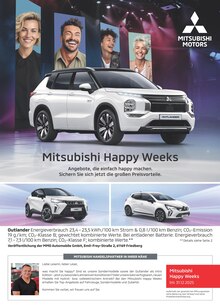 Mitsubishi Prospekt Mitsubishi Happy Weeks mit 1 Seite
