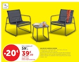 Salon de jardin Ogden - Hyper U à Périgueux Salon de jardin Ogden en promo chez Hyper U Périgueux à 39,99 €