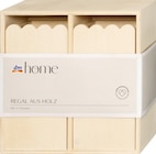 Regal aus Holz, natur (18x18x9 cm) von dm home im aktuellen dm-drogerie markt Prospekt für 6,95 €