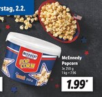 Popcorn von McEnnedy für 1,99 € bei Lidl im Angebot Popcorn von McEnnedy im aktuellen Lidl Prospekt