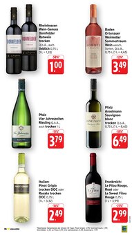 Wein im EDEKA Prospekt "Aktuelle Angebote" mit 55 Seiten (Mannheim)