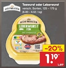 Teewurst oder Leberwurst von Hofmaier im aktuellen Netto Marken-Discount Prospekt
