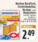 Aktuelles Backfisch oder Fischfrikadellen oder Herings- oder Matjesfilets Angebot bei E center in Köln ab 2,49 €