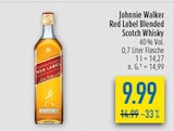 Aktuelles Red Label Blended Scotch Whisky Angebot bei diska in Dresden ab 9,99 €