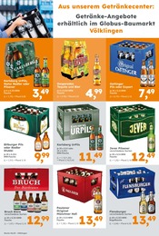 Bier Angebot im aktuellen Globus-Baumarkt Prospekt auf Seite 4