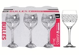 6 verres à pied Bulles 34cl en promo chez Maxi Bazar Dunkerque à 7,49 €