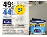 Peinture murs et plafonds(1)(2)(3)(4) - Ripolin - E.Leclerc à Valenciennes Peinture murs et plafonds(1)(2)(3)(4) - Ripolin en promo chez E.Leclerc Valenciennes à 44,90 €