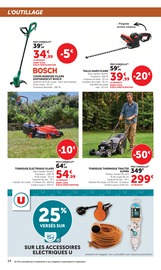 Promos Tondeuse À Gazon Électrique dans le catalogue "LES PRIX BAS Spécial jardin d'automne" de Hyper U Tondeuse À Gazon Électrique en promo dans le catalogue Hyper U à la page 14
