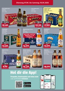 Radler im Getränke König Prospekt "DIE GETRÄNKEKÖNNER" mit 4 Seiten (Augsburg)