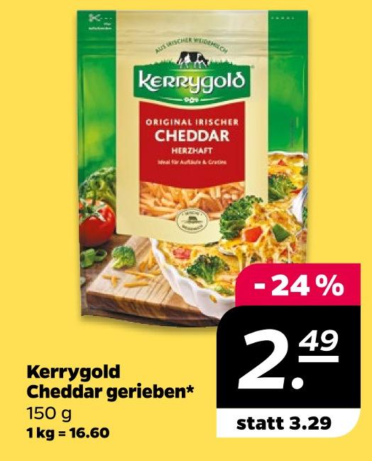 Cheddar gerieben