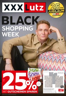 XXXLutz Möbelhäuser Prospekt BLACK SHOPPING WEEK mit 20 Seiten