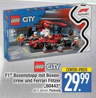 CITY F1 Boxenstopp mit Boxencrew und Ferrari Flitzer Angebote von LEGO bei EDEKA Augsburg für 29,99 €