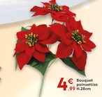 Bouquet poinsettias en promo chez Maxi Bazar Asnières-sur-Seine à 4,99 €