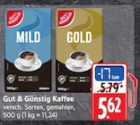 Mild Kaffee im Angebot bei E center in Nürtingen Mild Kaffee Angebote von Gut & Günstig bei E center Nürtingen für 5,62 €