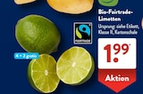 Bio-Limetten von Fairtrade im aktuellen ALDI SÜD Prospekt