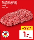 Netto Marken-Discount - Hackfleisch gemischt Angebot im Prospekt Hackfleisch gemischt bei Netto Marken-Discount im Prospekt "" für 1,00 €