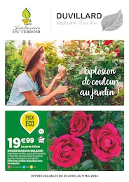 Catalogue Jardineries du terroir "Explosion de couleurs au jardin !" à Annemasse et alentours, 4 pages, 30/04/2024 - 11/05/2024