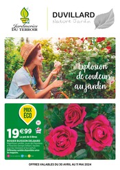 Catalogue Jardineries & Animaleries Jardineries du terroir en cours à Ségny et alentours, "Explosion de couleurs au jardin !", 4 pages, 30/04/2024 - 11/05/2024